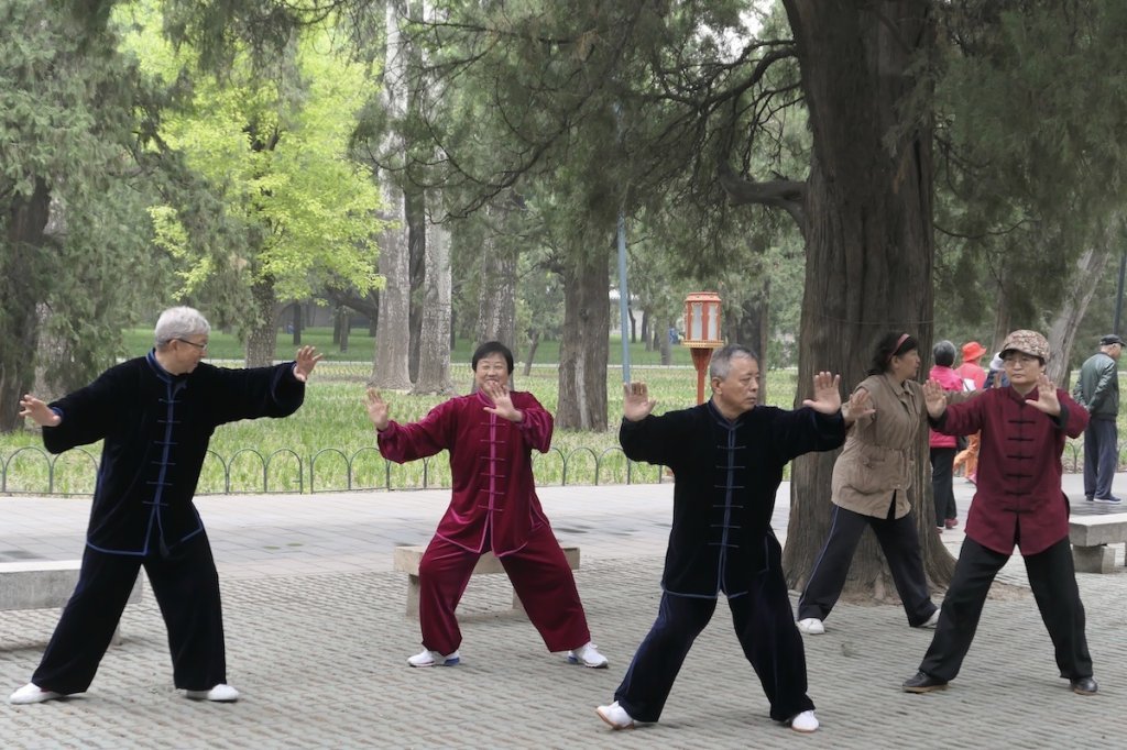 Tai chi in de Tempel van de Hemel