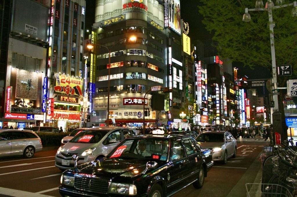 Avond in Tokio